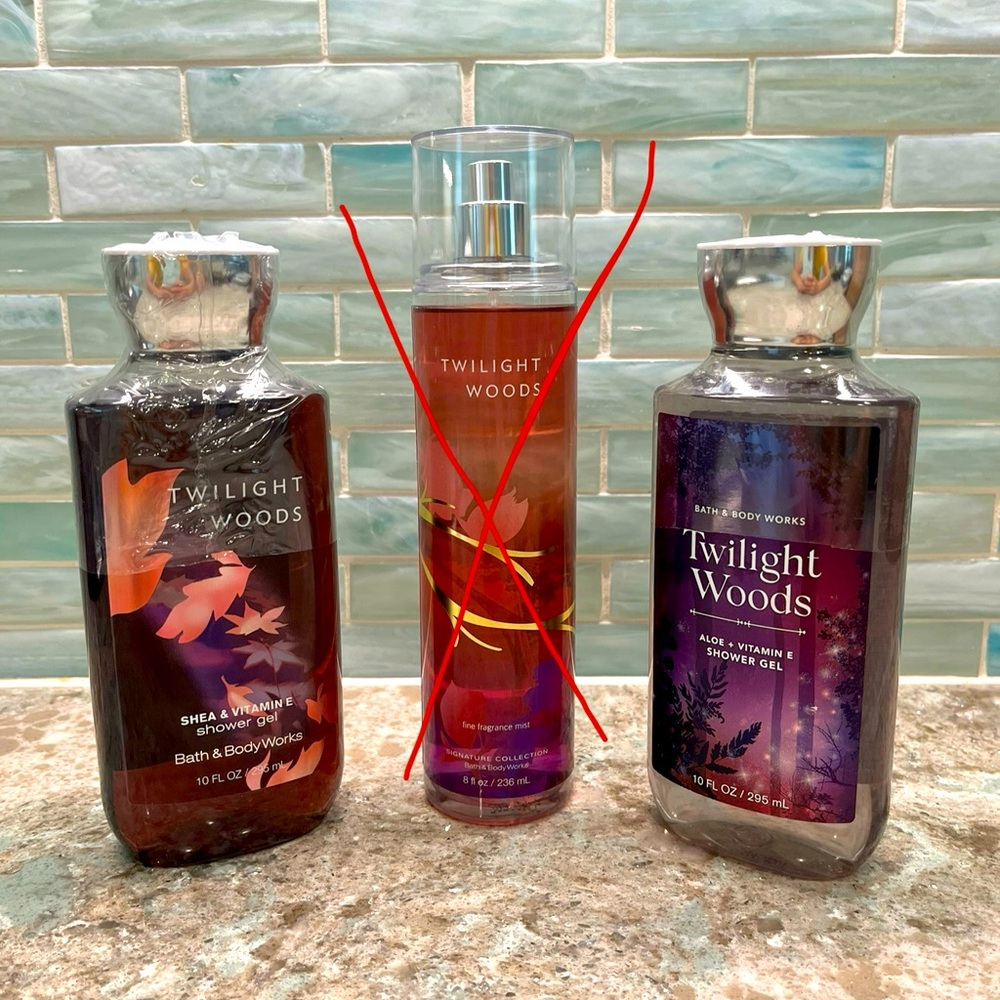 Twilight Woods Bath and Body Works bundle.